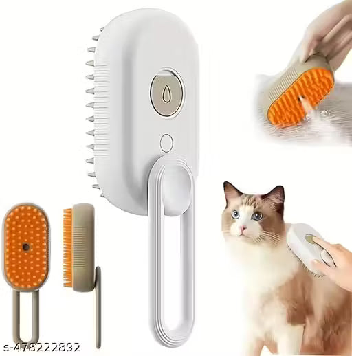 3 in 1 Pet Steam Brush with Steam Water Spray
