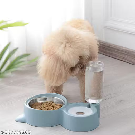 2 in 1 Bowl Water and Food Cat Feeder - Stainless Steel Bowl